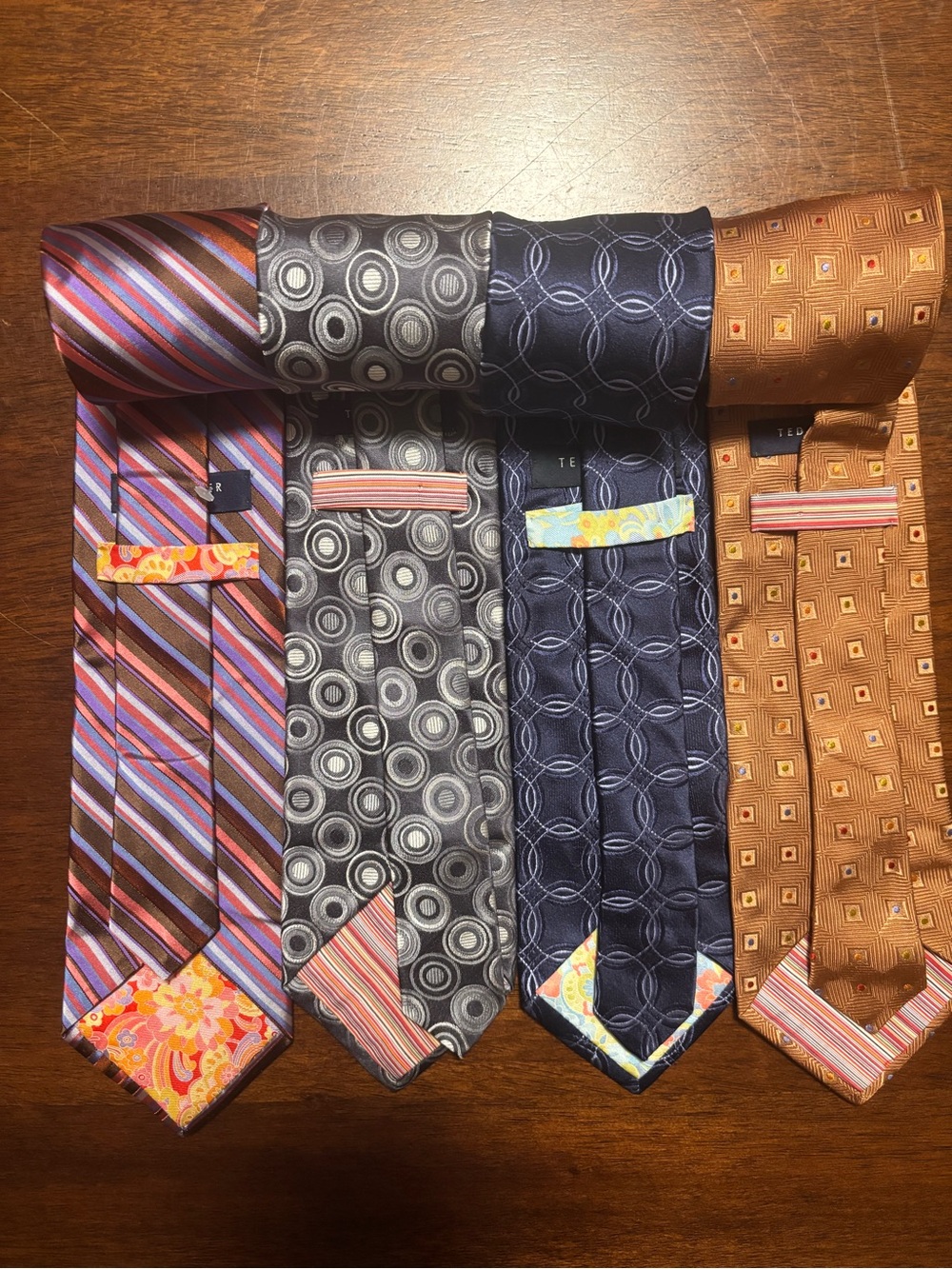 New Ted Baker London Men's Silk Ties FOUR